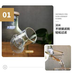 新款直销现货大容量加厚玻璃凉水壶果汁壶凉白开扎壶耐热冷水壶冷