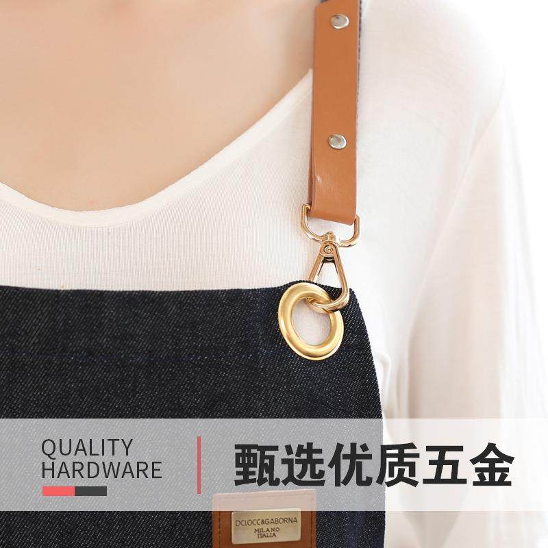 直销新款牛仔围裙定logo印字男女士咖啡店美甲服务员制做工作服,家庭/个人清洁工具,围裙套装,淘宝优惠券,粉丝福利购,淘宝优惠卷