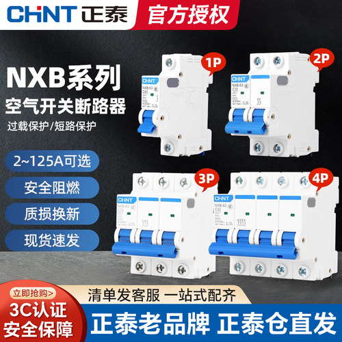 正泰空气开关NXB-63a家用2