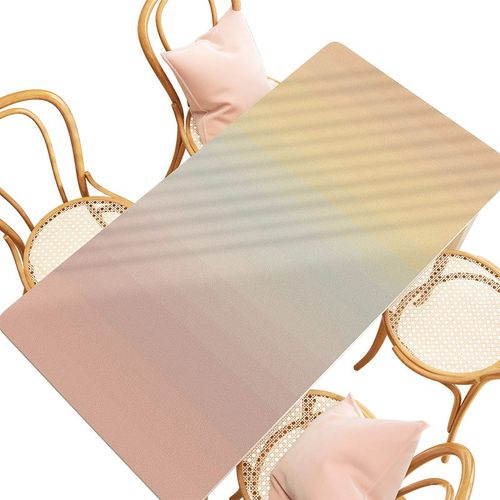 渐变网红皮革桌垫书桌垫餐桌垫防水防油电脑茶几家用桌面枱垫桌布