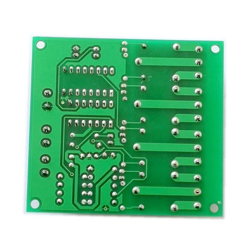 4路自锁继电器 DCA12V 4路独立输入输出双稳态模组 抗干扰增强型