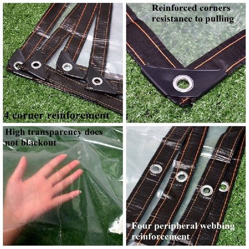 PE Transparent Rainproof Cloth Shade Cloth Garden Balcony