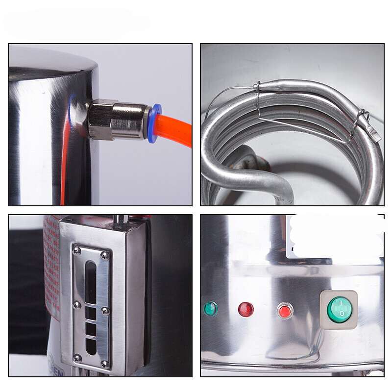 不锈钢电热蒸馏水机家用小型5L10L实验室蒸馏水制水器定制5L普通