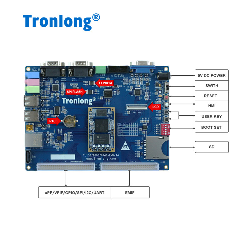 创龙C6748工业开发板 TI TMS320C6748 C674x 定点浮点DSP C6000