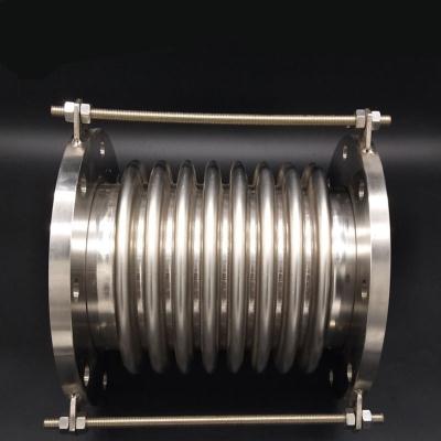 304不锈钢波纹管补偿器膨胀节申缩节法兰蒸汽管拉杆式金属软管DN5