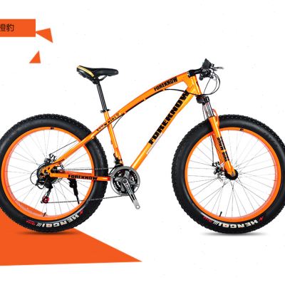 锋狐山地自行车越野沙滩雪地车成人宽大轮胎变速车男女学生单车