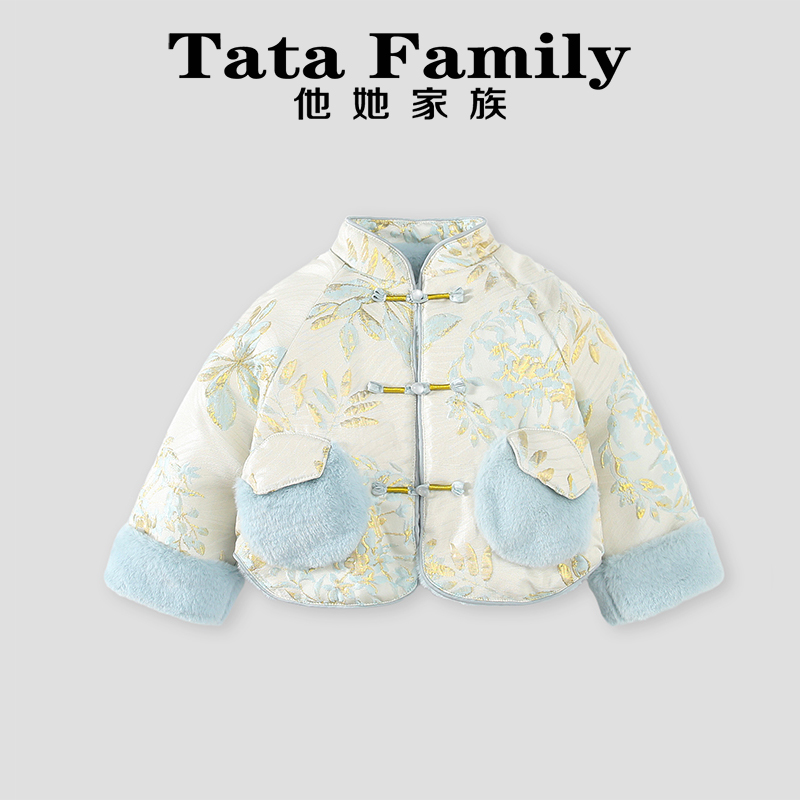 男童加绒加厚唐装汉服冬款