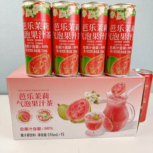 山姆会员店代购正品DRINKSBA 芭乐茉莉气泡果汁茶310ml果汁茶饮料