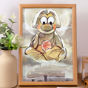 如来坤祖鸡你太美蔡徐坤ikun恶搞抽象搞笑桌面摆件挂画礼物装饰潮