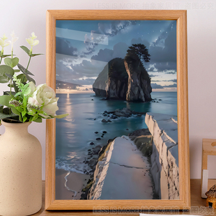 小道海景错觉图鸡你太美蔡徐坤小黑子ikun坤坤摆件装饰挂画礼物潮