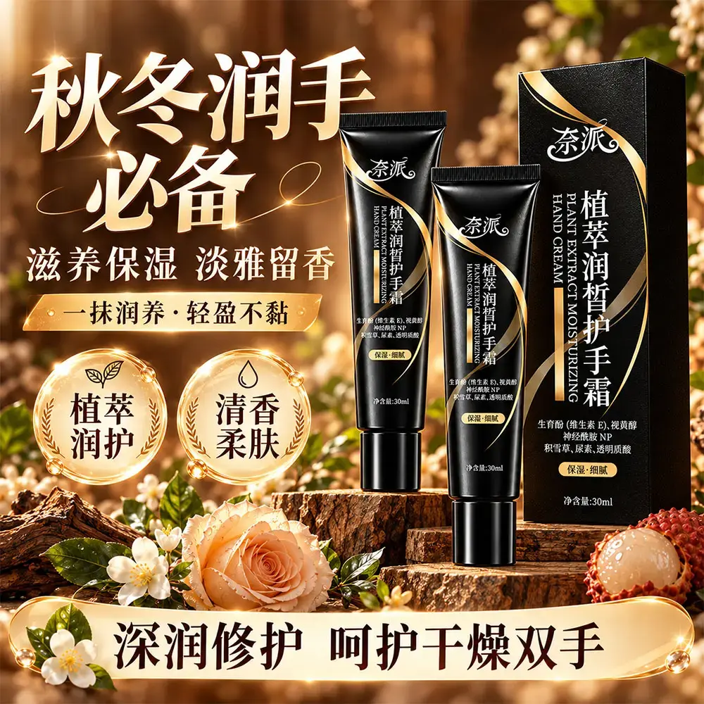 奈派植萃润皙护手霜滋养双手改善干燥秋冬防干裂持久保湿持久留香