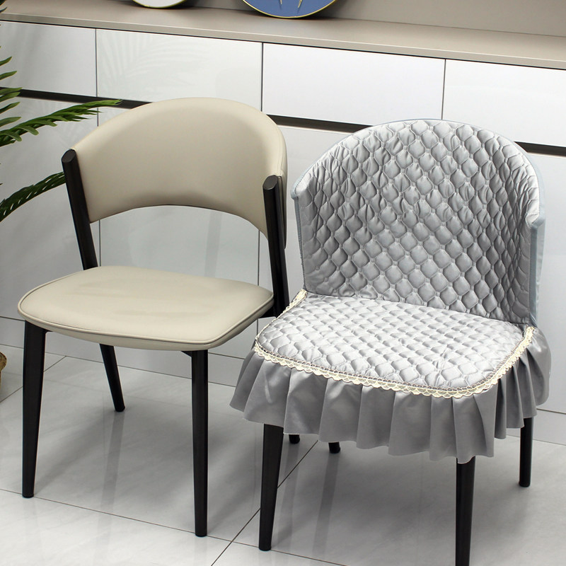 餐桌椅子套罩2025新款餐椅套罩凳子罩镂空椅背保护套椅垫坐垫轻奢