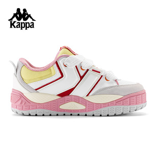 Kappa卡帕背靠背复古透气休闲板鞋女新款潮流百搭厚底运动鞋子女