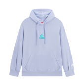 Kappa卡帕纯色简约针织连帽卫衣女士户外休闲运动衣服套头衫 秋季