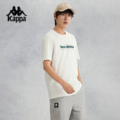 上衣男 户外运动休闲短袖 Kappa卡帕复古简约凉感T恤薄款 圆领夏季