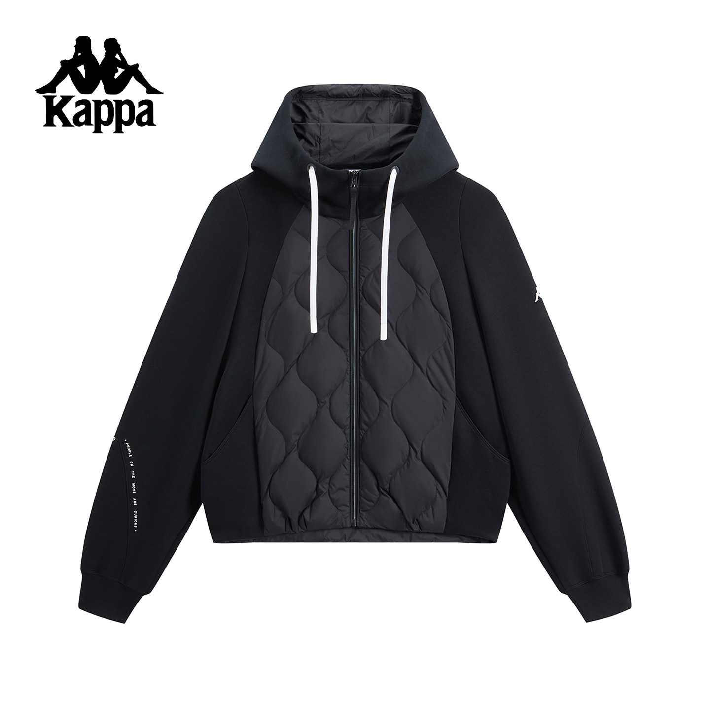 Kappa卡帕背靠背运动羽绒服女款冬季户外休闲保暖外套防寒服新款