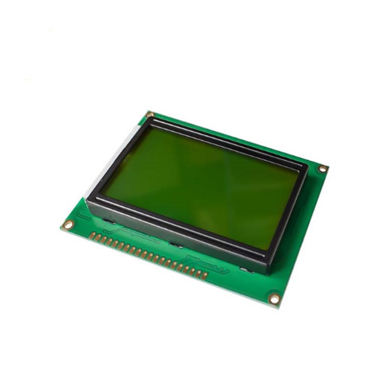 蓝屏LCD12864显示屏 液晶屏 带中文字库 带背光12864-5V 并口串口