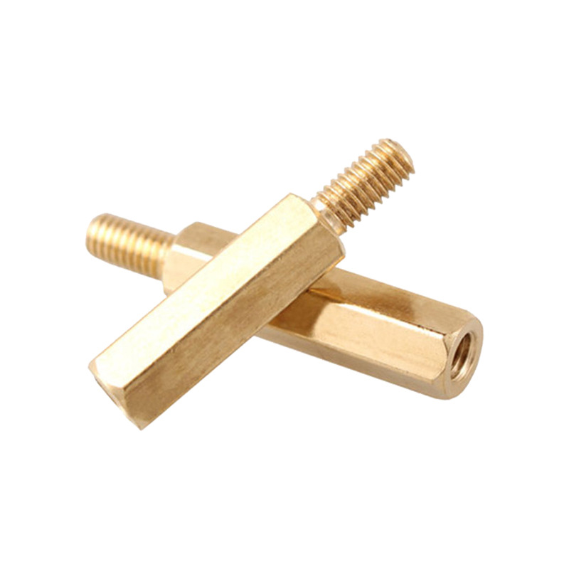 单头六角铜柱M3外牙+3+4+5 PCB主板六边形隔离柱支 撑柱间隔