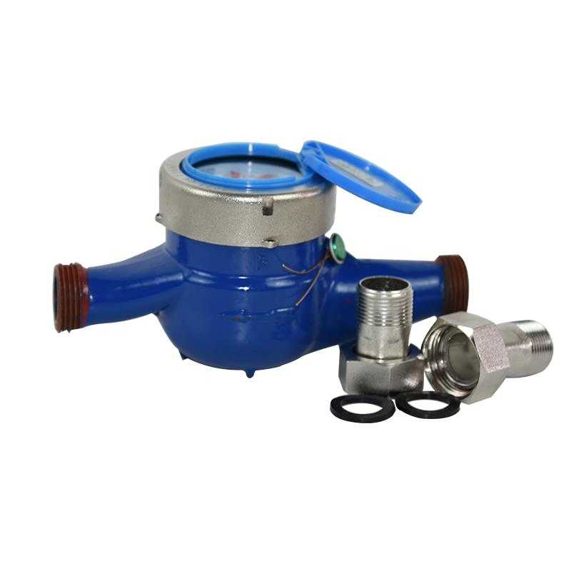 新款旋翼湿式国标立式机械水表出租房物业家用4分6分1寸自来水水