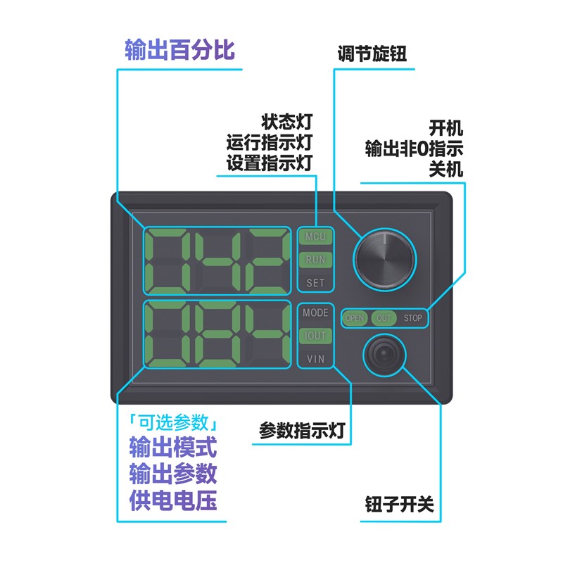 4-20ma0-5/10v电压电流信号发生器调节高精度模拟量控制一毫安表