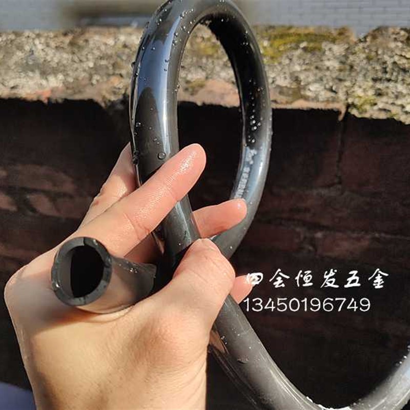 黑色牛筋软水管PjVC增强软管耐寒防冻防晒鱼缸水泵4分6分1寸胶软
