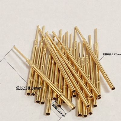 P100系列测试顶针探针座R100-4W华荣e针套弹簧测试针套1.7绕线针