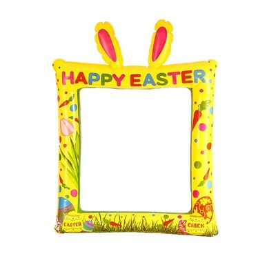 Happy Easter Decoration Inflatable Selfie Frame Rabbit Bunn