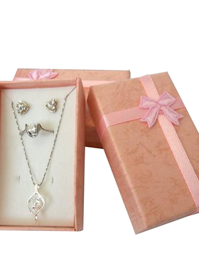 19 Colours Ring Box Earring Package Case Cute Ribbon Paper N