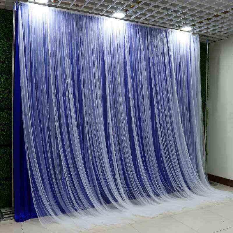 厂促厂促厂舞台背景纱幔婚庆装饰墙壁网纱婚礼布幔网红直播幕布品