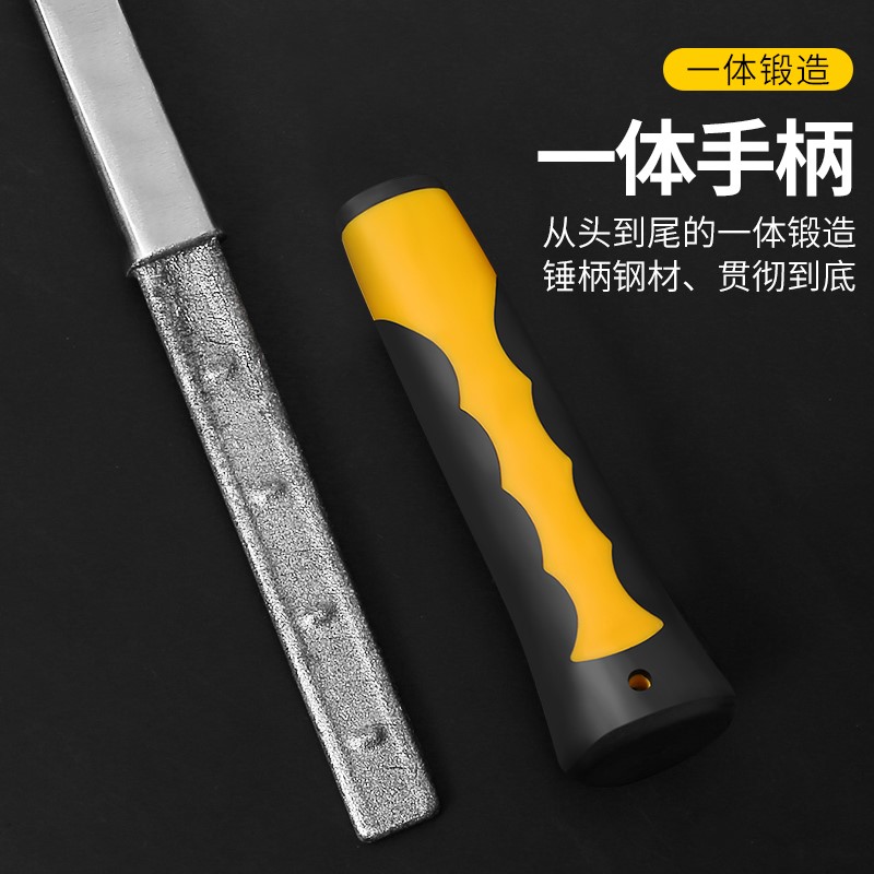 。铁锤子工地用重型拆墙凿墙榔头一体八角手锤方头纯钢石工锤子工