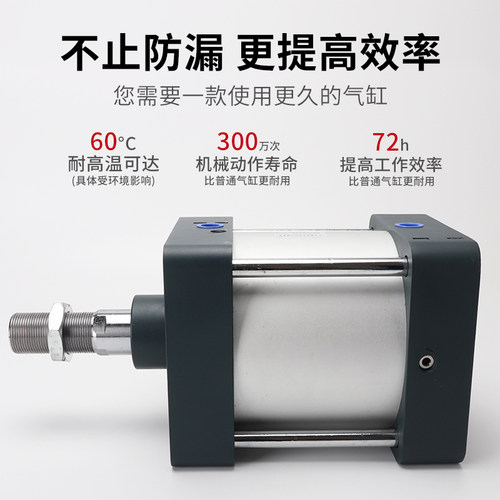 气动大推力大缸径气缸大全SC125/160/200*50X100X125X150X250X300