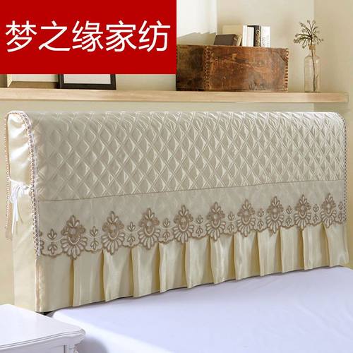 全包床头罩床头套防尘罩1.5m床1.8m床简约夹棉软包欧式实木保护套