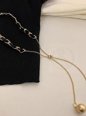 ~Cloth wound Circle Necklace womanhood temperament clavicle