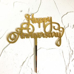Happy Anniversary Cake ert Card Party Cake Decoration