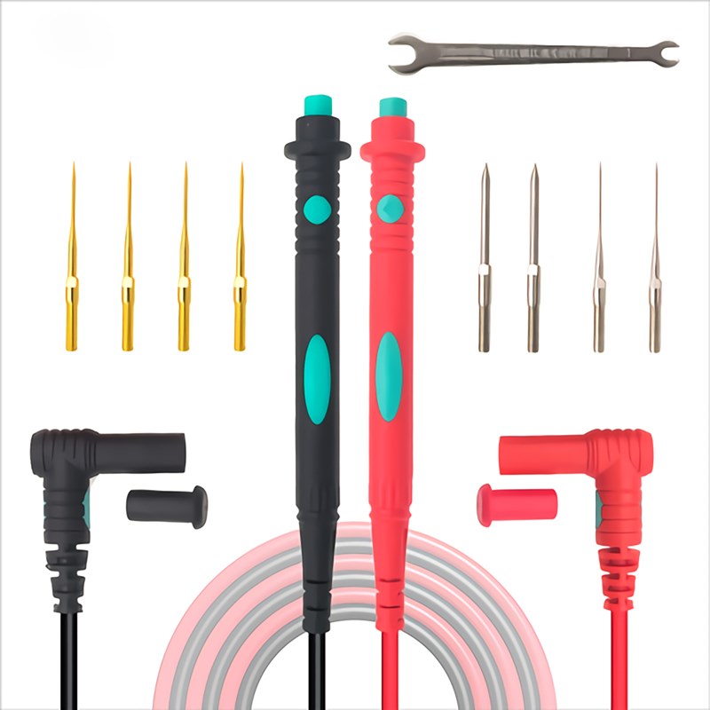 万用表笔 特尖 特细 数字万用表通用 硅胶M笔线 镀金 可拆卸笔尖