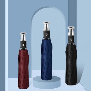 直销新款全自动10骨三折黑胶雨伞劳斯莱斯贵宾折叠双人商务男士礼