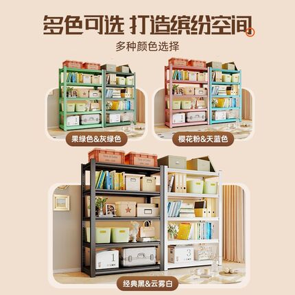 下空式行李箱货架置物架落地多层家用阳台杂物收纳钢制储藏室铁架