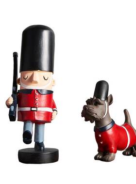 创意北欧胡桃夹子摆件家居客厅玄关酒柜酒架装饰品小摆设现代简约