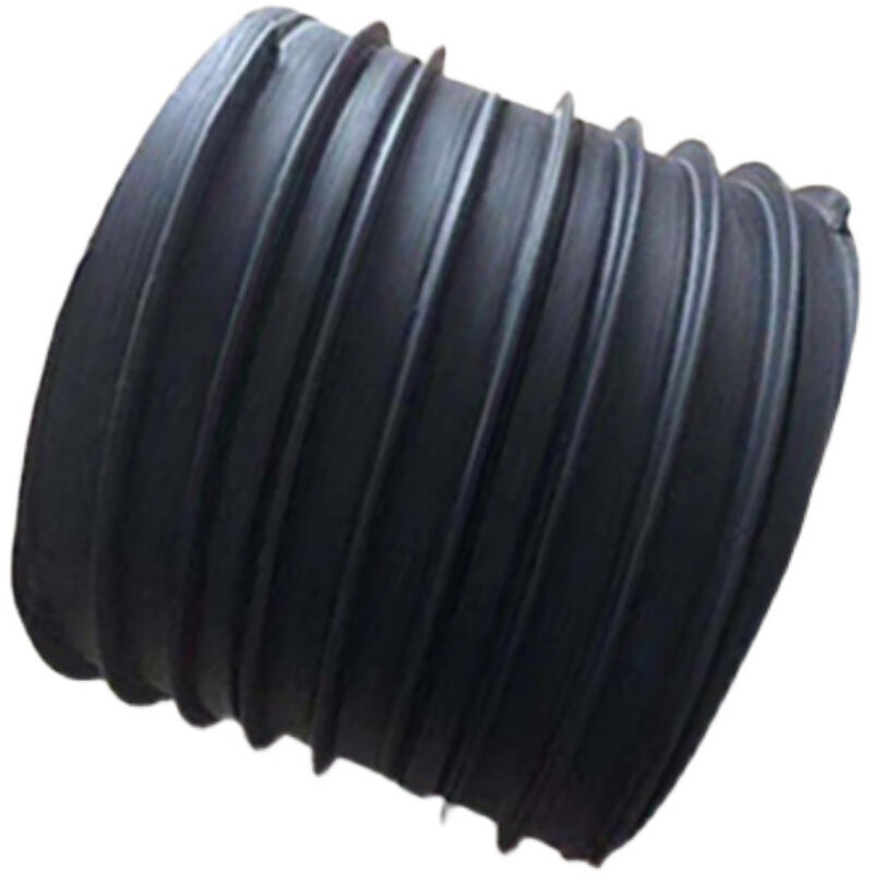 HDPE钢带管黑色增强螺旋双壁波纹管PE中空壁缠绕管300400排水排污