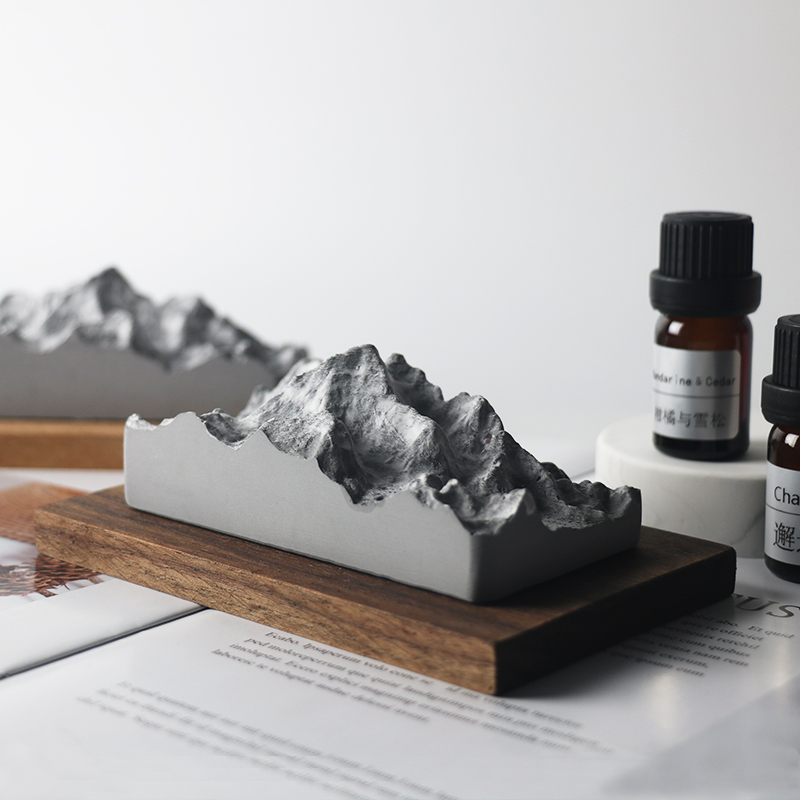 珠穆朗玛峰雪山无火香薰扩香石珠峰模型室内装饰摆件淡香氛礼物