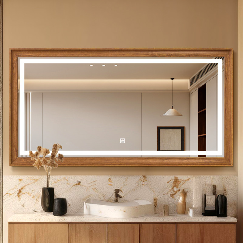 智能浴室镜北欧风家用发光卫浴镜化妆台洗漱台高清卫生间装饰镜子,家装主材,浴室镜,淘宝优惠券,粉丝福利购,淘宝优惠卷