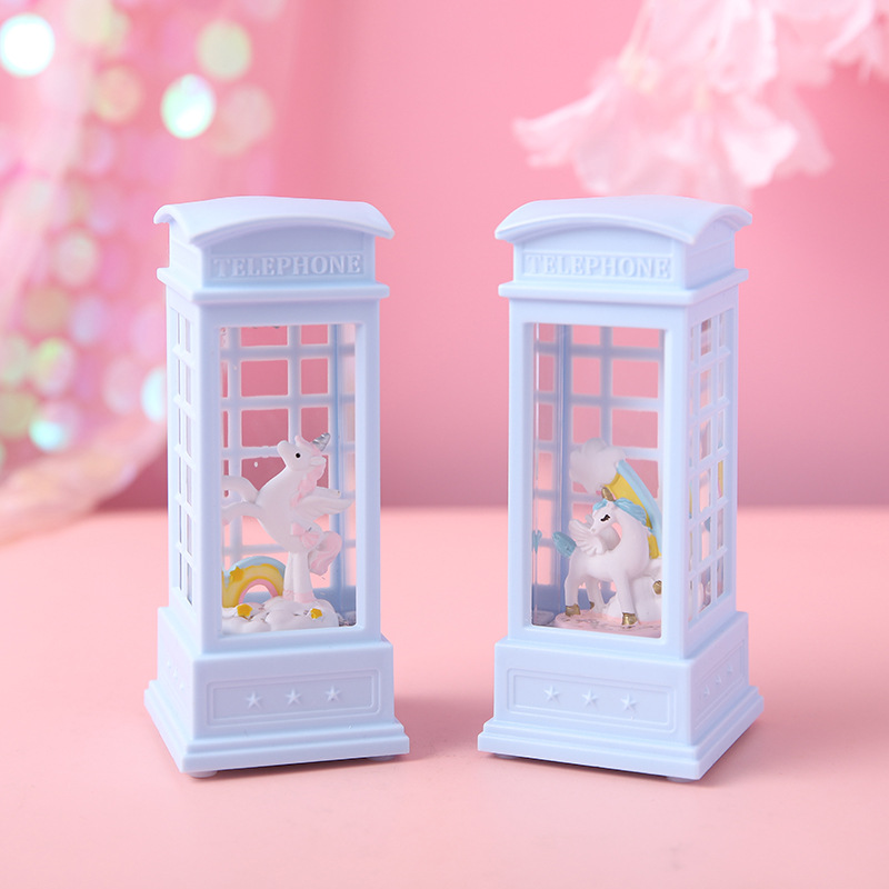 奇幻之旅独角兽水晶灯树脂工艺品创意摆件生日圣诞节气礼品