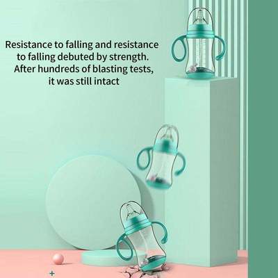 10240300ml Baby Bottle with Grip Infant WideCaliber Baby