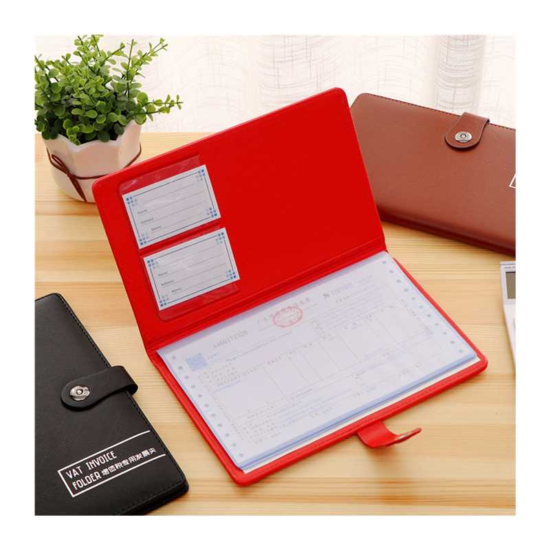 存款单夹子存折收纳册定期活期存单层皮夹收纳本存单收纳本多页