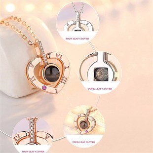 Languages Love Projection Pendant 100 You Jewelry Necklace