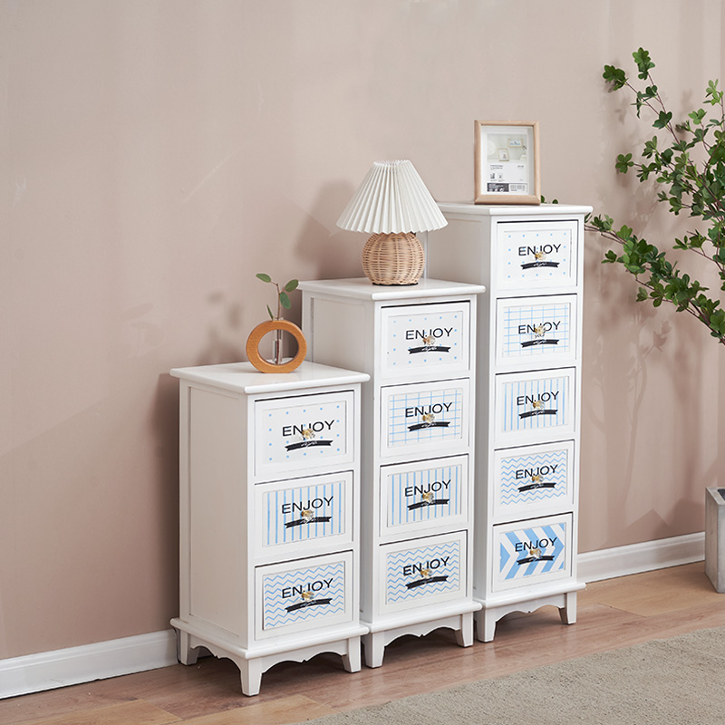 卧室夹缝30cm实木迷你小型储物柜窄边柜置物柜抽屉复古床头收纳柜