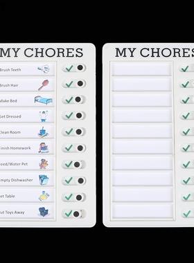 1pc Memo Plastic Board Chore Chart Reusable RV Checklist,My