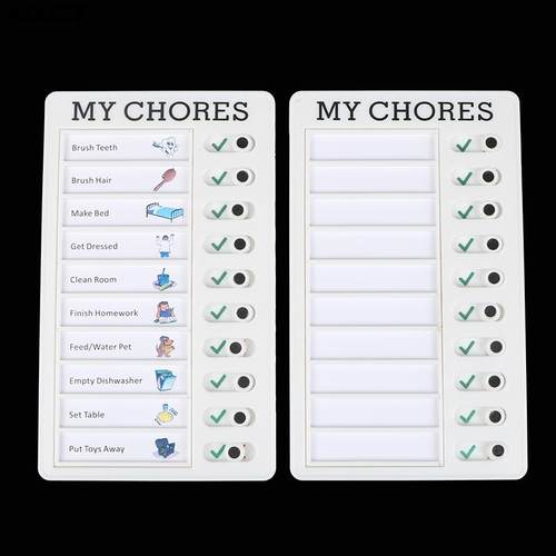 1pc Memo Plastic Board Chore Chart Reusable RV Checklist,My
