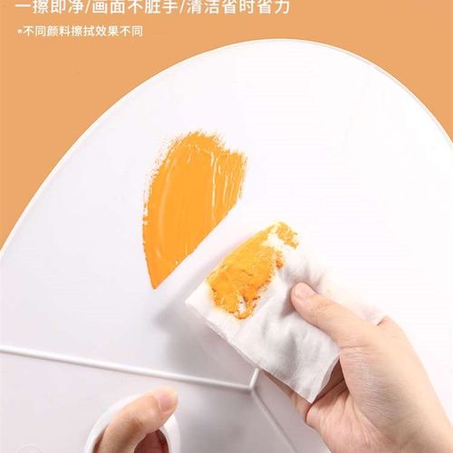 调色盘大号椭圆三线调色板透明水粉盘国画水彩盘盘美术用品易清洗