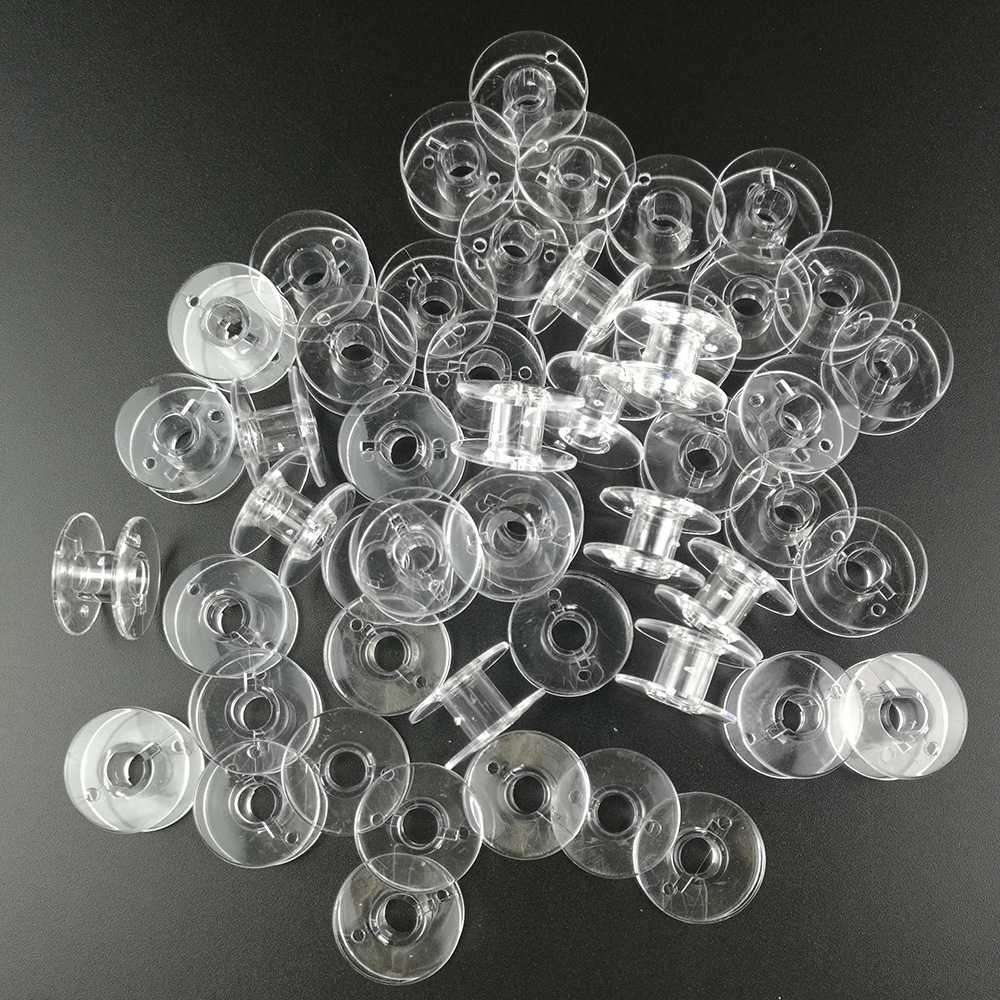 100 PCS 2x1cm Plastic Clear Home Sewing Machine Thread Strin